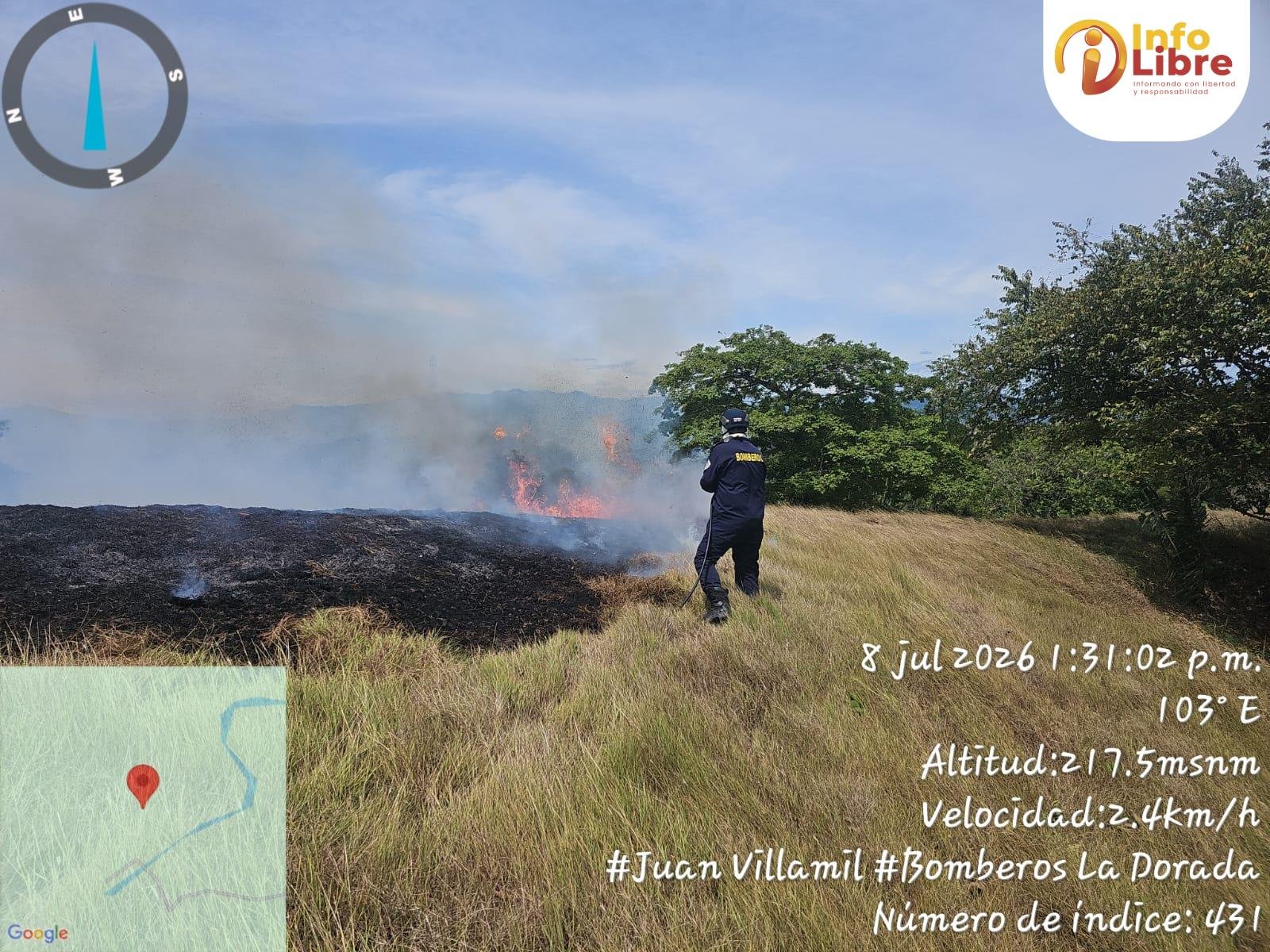 Incendio de cobertura vegetal